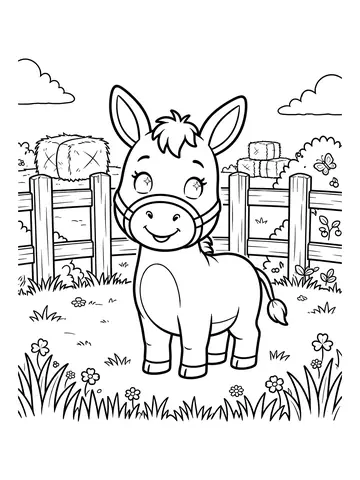 Animais da Fazenda para colorir