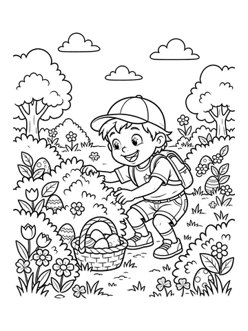 Páscoa para colorir