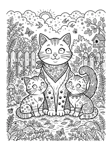 Gato para colorir