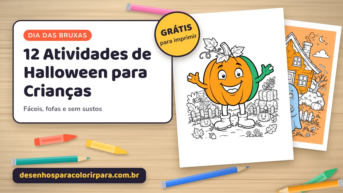 12 Atividades de Halloween para Crianças (Casa e Escola)