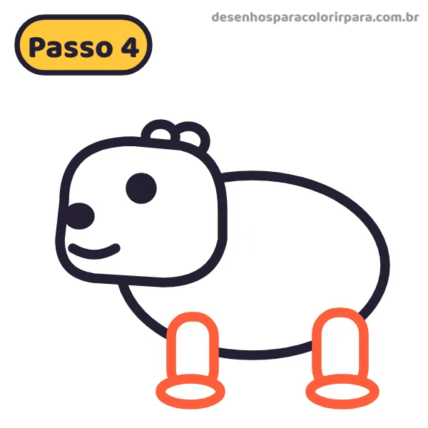 Passo 4: patas da capivara